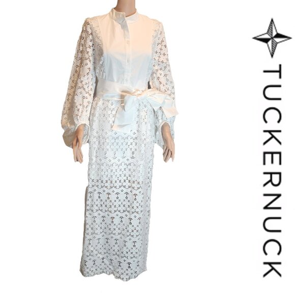 Tuckernuck White Lace Calliope Dress NWT Med - Picture 1 of 10